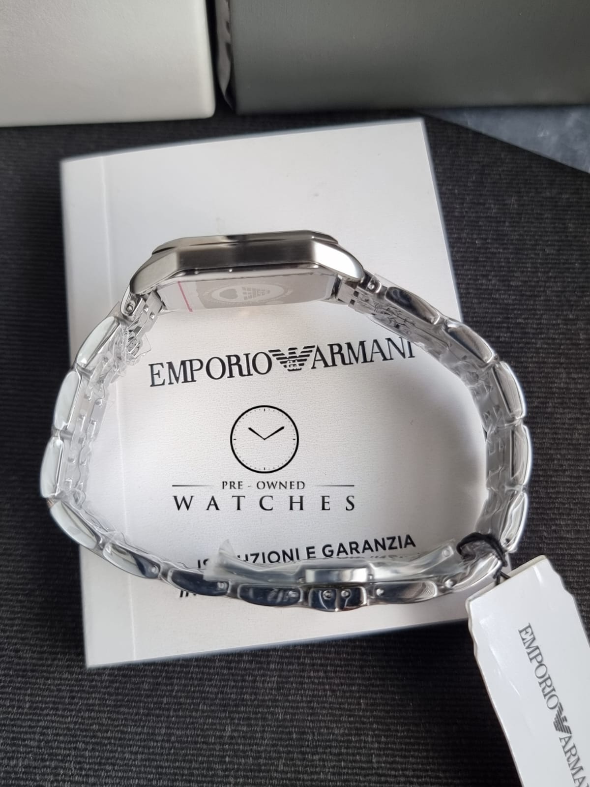 Emporio Armani Gianni T-bar Analog Black Dial Women's Watch - AR11146