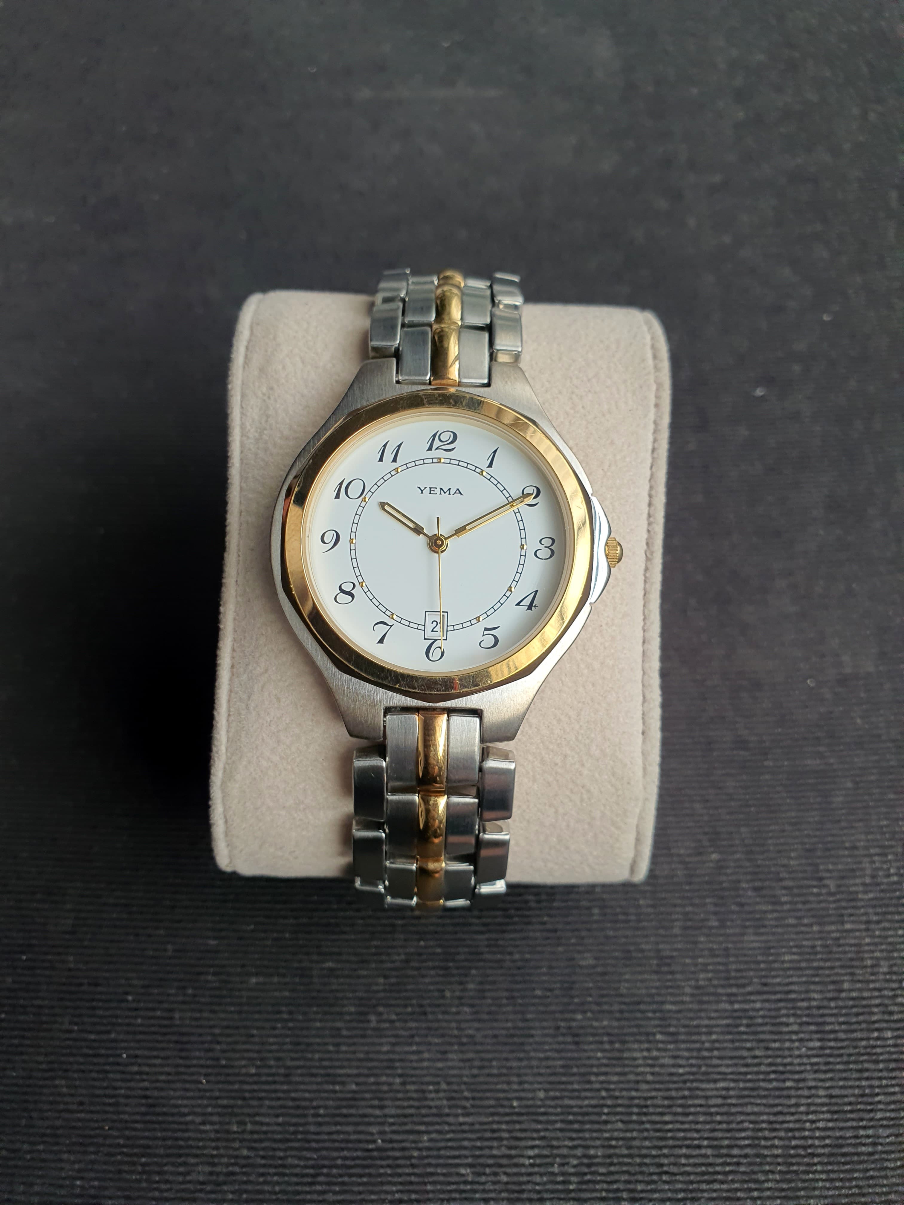 Yema Two Tone Ladies Watch 35mm Dial Quartz Watch