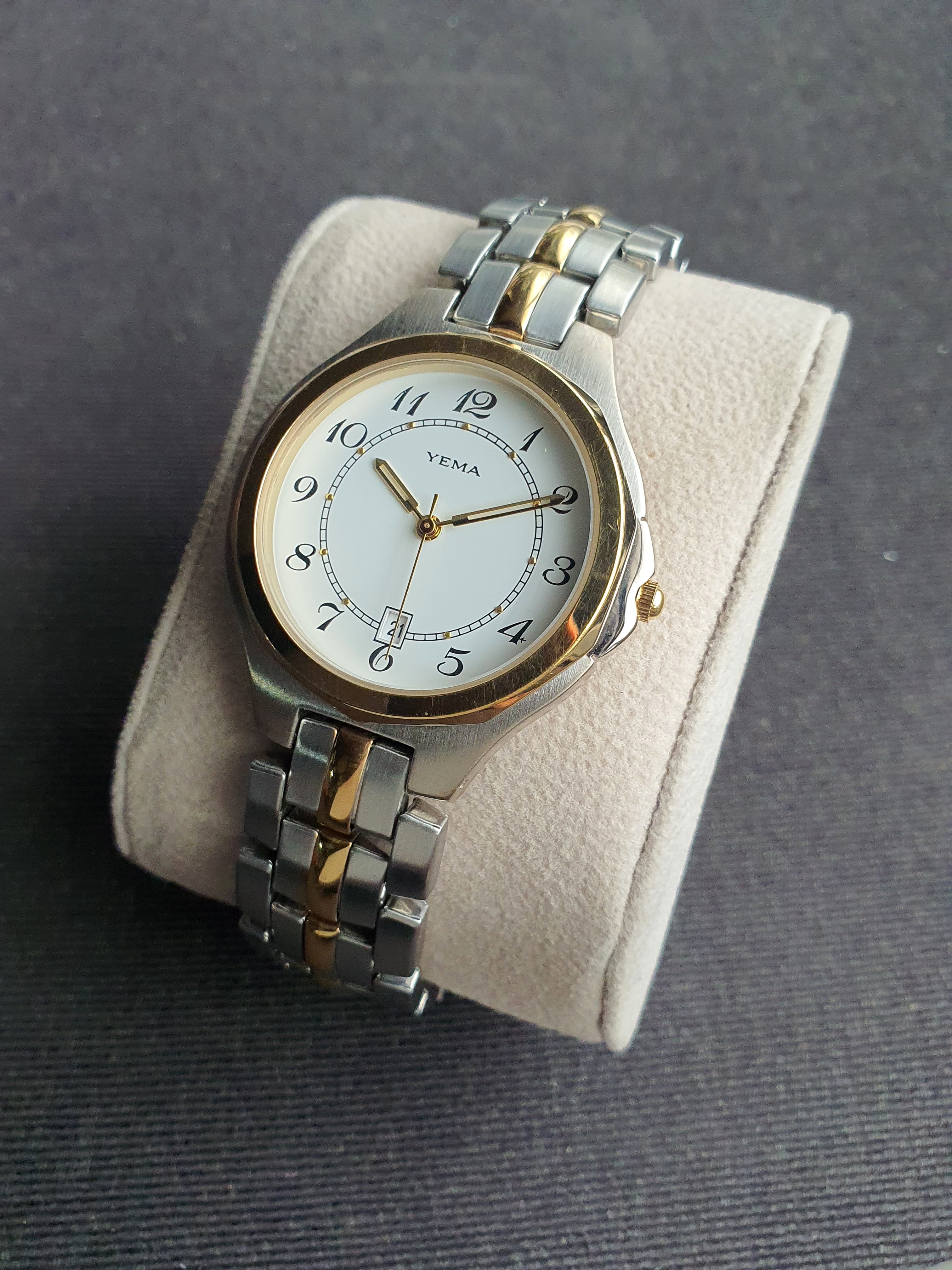 Yema Two Tone Ladies Watch 35mm Dial Quartz Watch