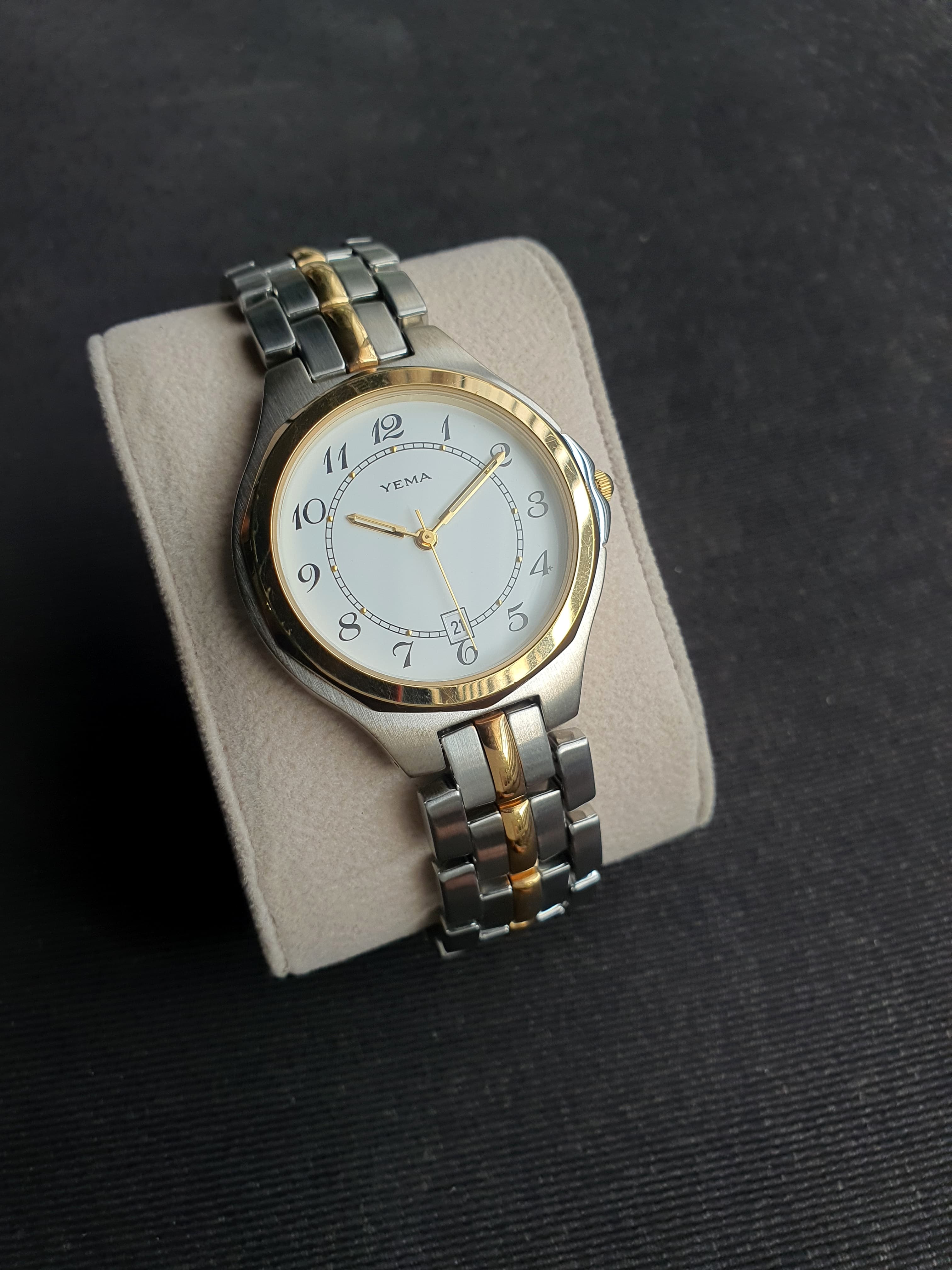 Yema Two Tone Ladies Watch 35mm Dial Quartz Watch