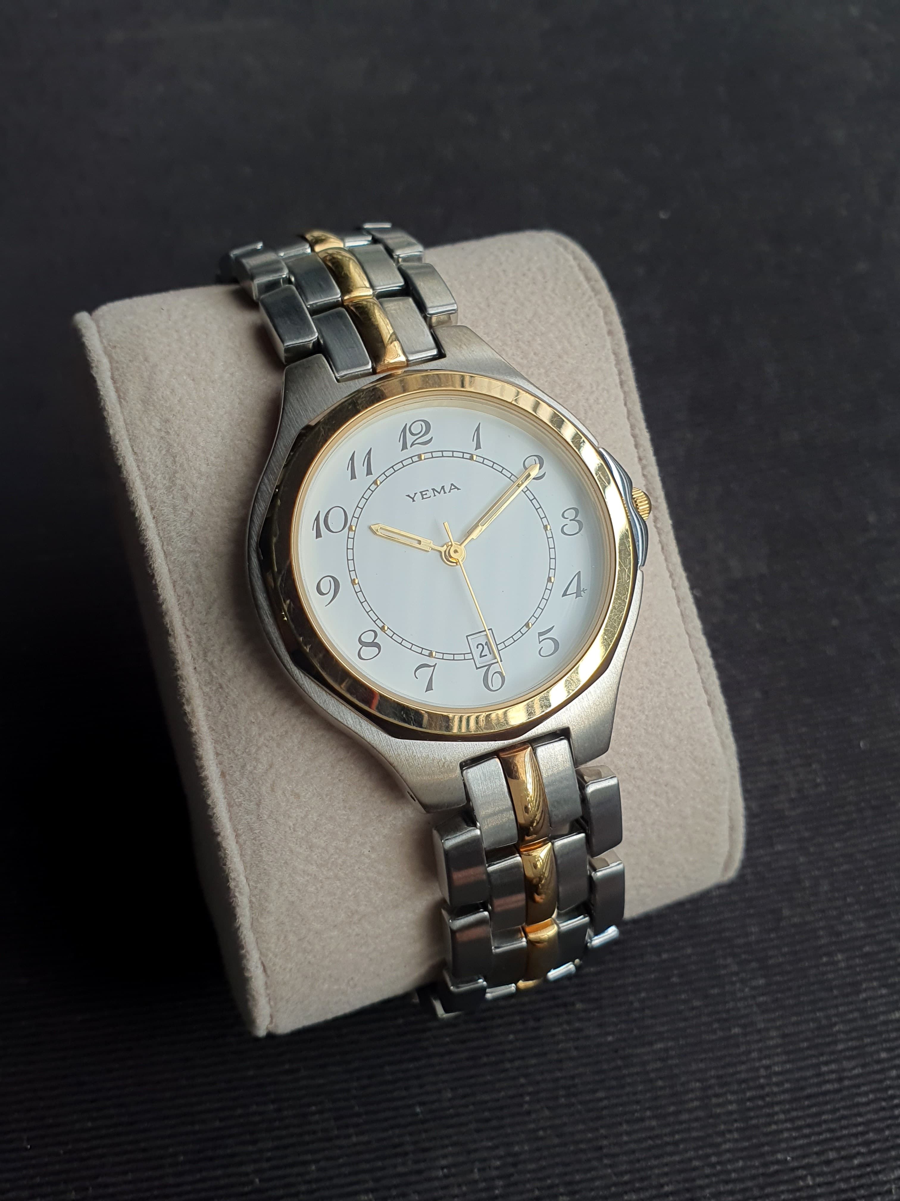 Yema Two Tone Ladies Watch 35mm Dial Quartz Watch