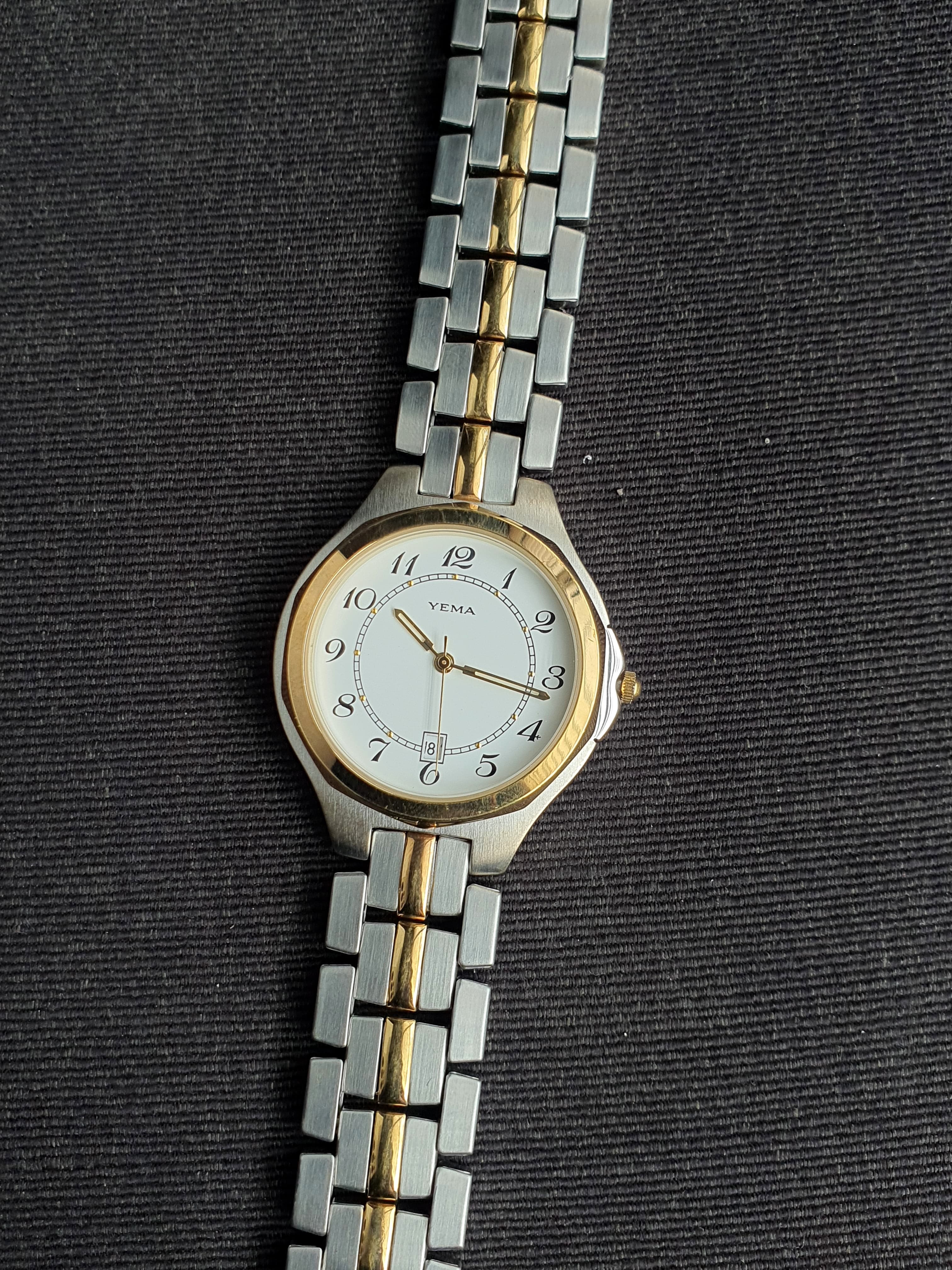Yema Two Tone Ladies Watch 35mm Dial Quartz Watch