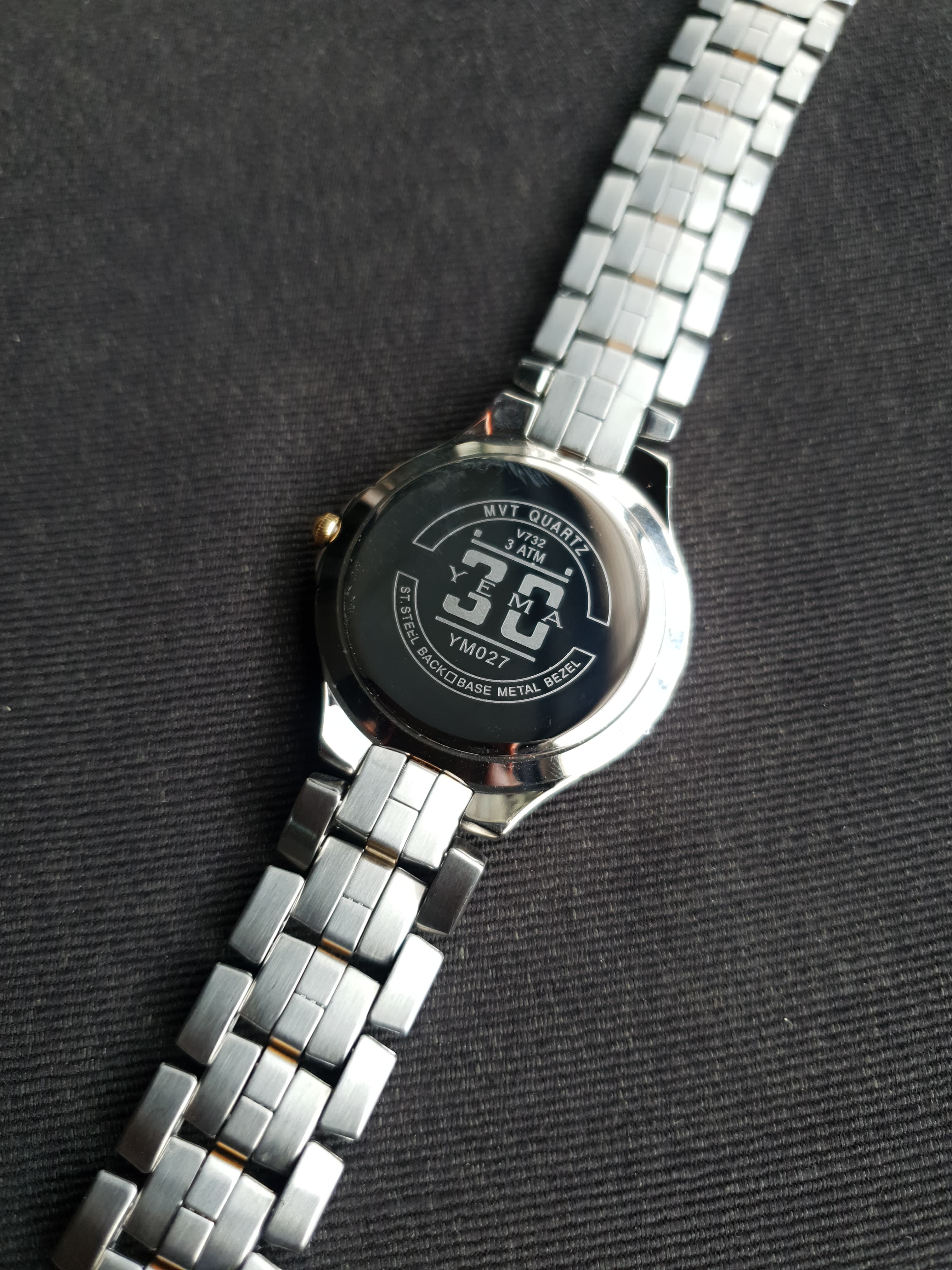 Yema Two Tone Ladies Watch 35mm Dial Quartz Watch