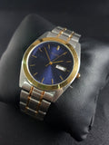 Pulsar 36mm Blue Dial Silver Chain Quartz Watch