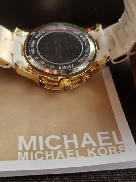 Michael Kors Ceramic White Watch MK5161 – Pre-OwnedWatches - Main Image