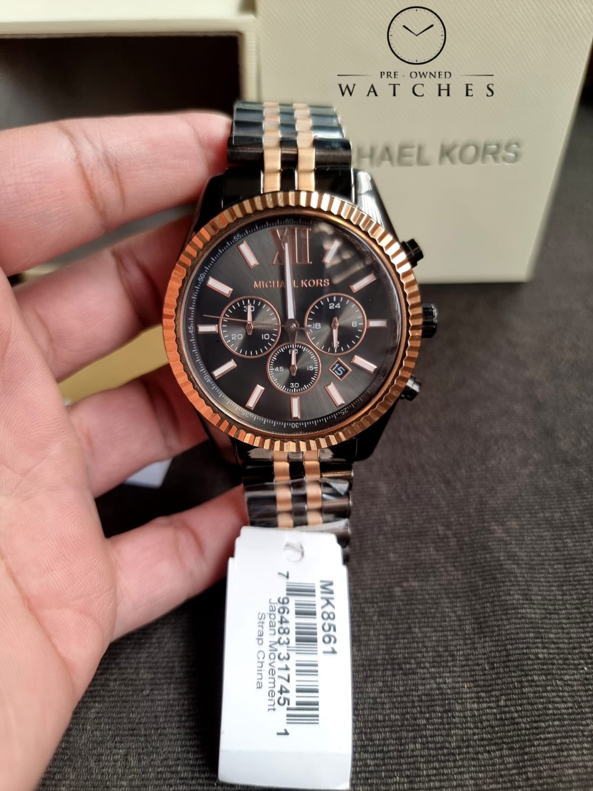 MICHAEL KORS Lexington Chronograph Grey Dial Men’s Watch MK8561