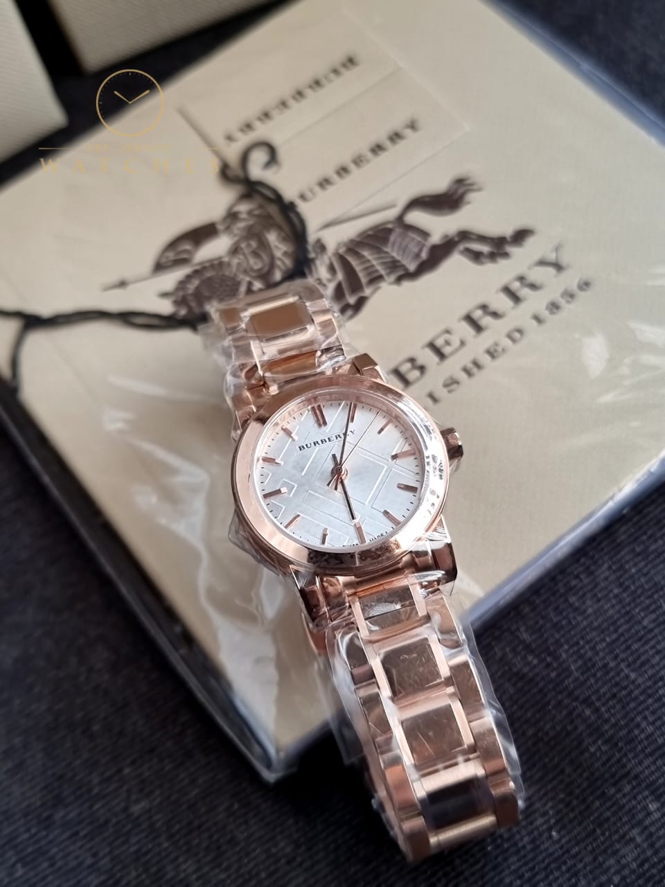 Burberry BU9204 27mm Gold Steel Bracelet & Case Mineral Women's Watch