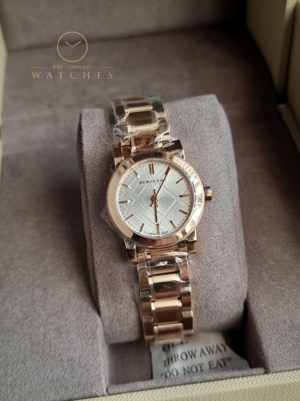 Burberry BU9204 27mm Gold Steel Bracelet & Case Mineral Women's Watch