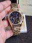 Michael Kors Ladies Watch Dark Purple Dial Chronograph Quartz Watch