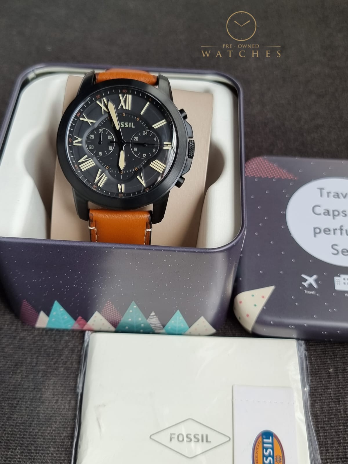 FOSSIL Grant Chronograph Black Dial Men's Watch FS5241