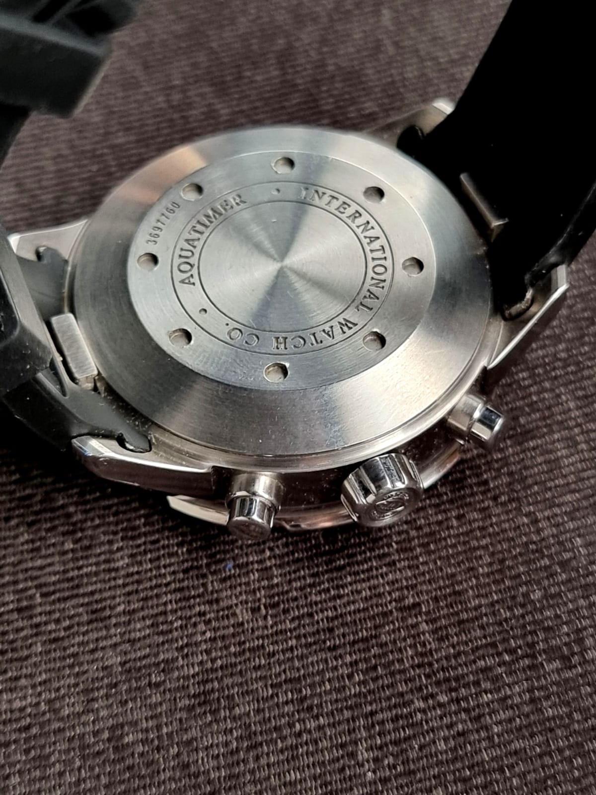 IWC Aquatimer Chronograph Day-Date Automatic Black & Yellow Edition 44mm Rare IW376702