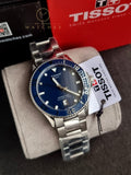 TISSOT Men’s Swiss Made Quartz Silver Stainless Steel Blue Dial 40mm Watch T120.410.11.041.00