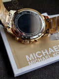Michael Kors Men’s Quartz Gold Stainless Steel Black Dial 43mm Watch MK9108