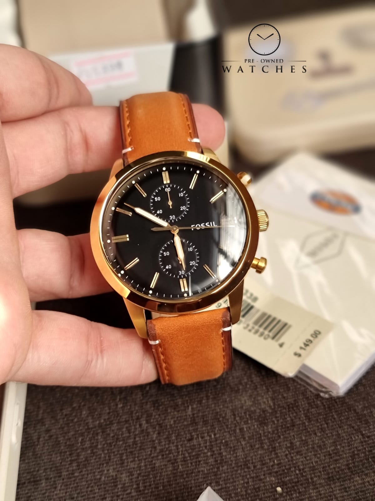 Fossil Townsman Analog Black Dial Men's Watch-FS5338