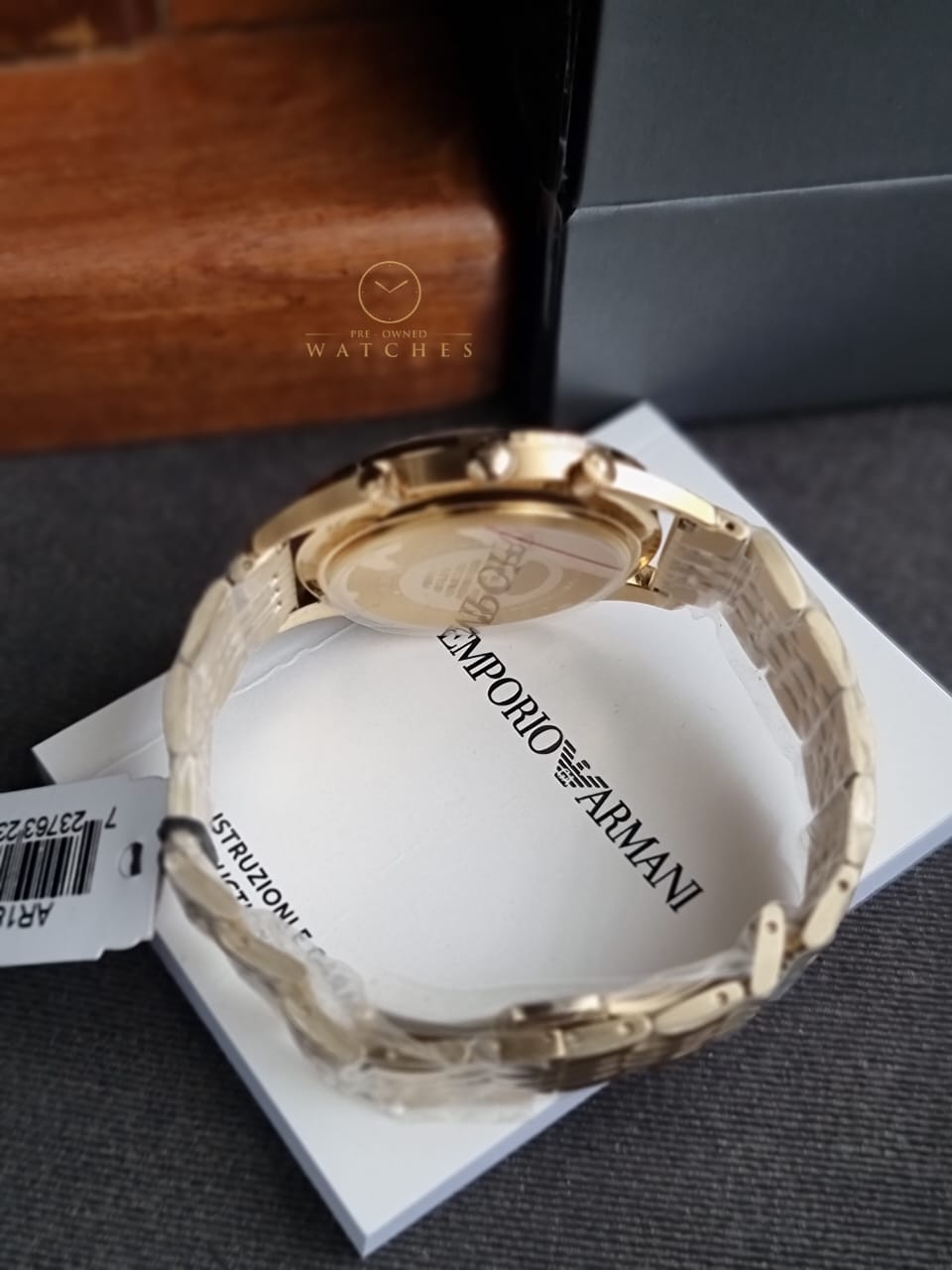 EMPORIO ARMANI Classic Chronograph Black Dial Men's Watch AR1893