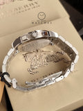 BURBERRY Silver Dial Chronograph Stainless Steel Men's Watch BU9350