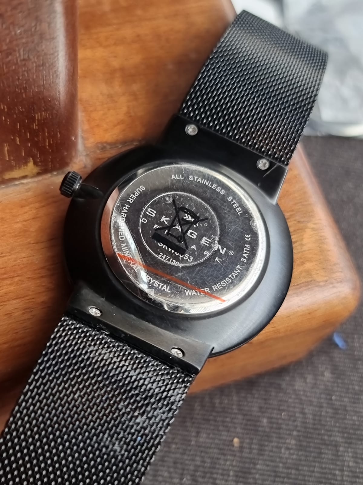 Skagen Klassik Black Mesh Bracelet Black Dial Quartz Watch for Gents - SKW6053