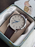 Fossil Men's FS5306 The Minimalist Three-Hand Brown Leather Watch