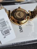 Emporio Armani Women’s Quartz Gold Stainless Steel Beige Dial 32mm Watch AR11608