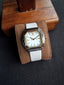 Tory Burch Blake Leather Strap Silver & Gold Case 34mm Watch TBW5100