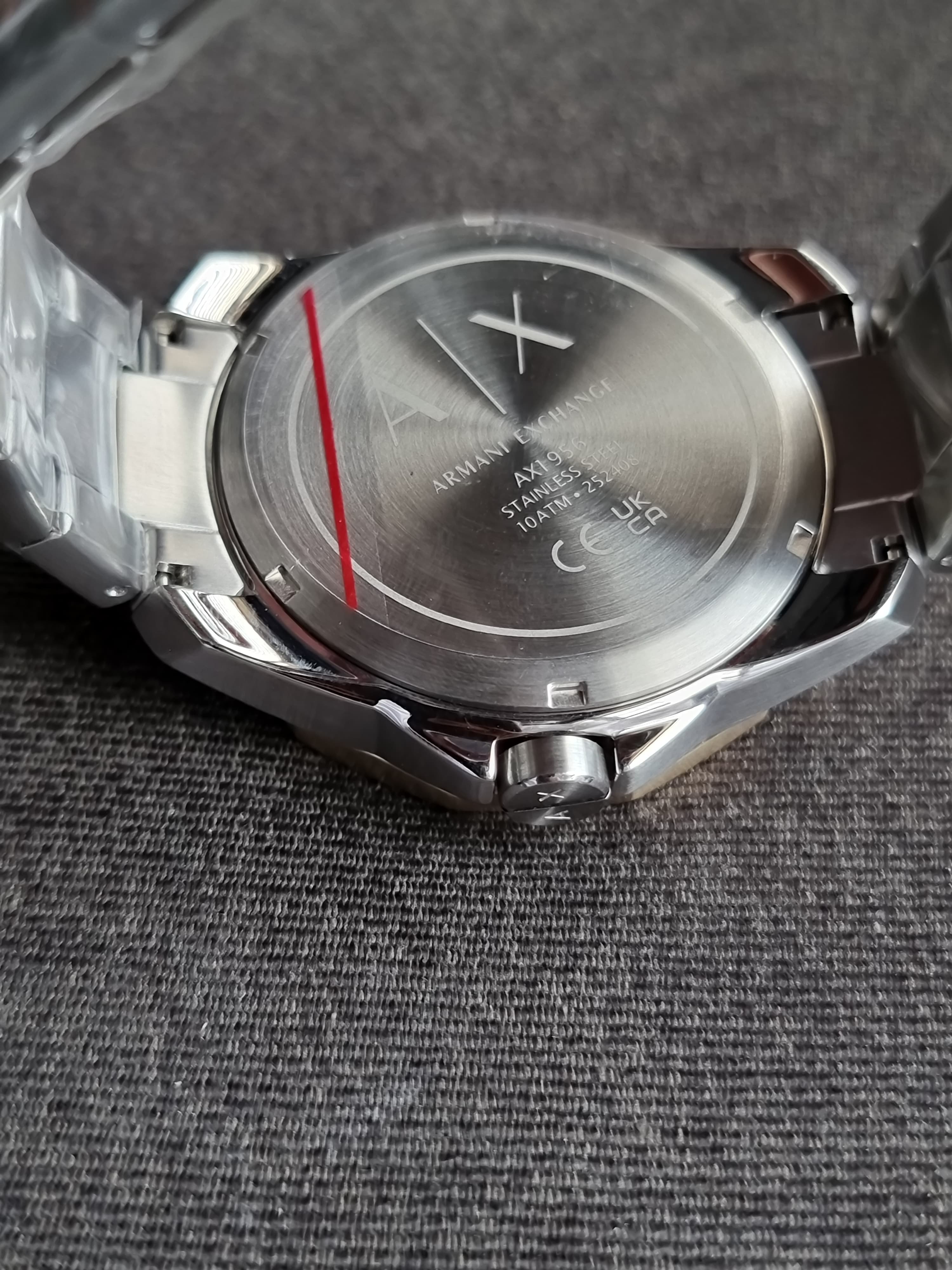 Armani Exchange Three-Hand Date Two-Tone Stainless Steel Watch AX1956