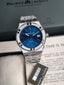 Maurice Lacroix Aikon Silver Stainless Steel Blue Dial Quartz Watch for Gents - AI1108-SS002-430-1