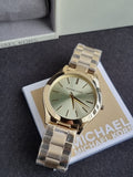 Michael Kors Women’s Analog Stainless Steel Gold Dial 42mm Watch MK3512
