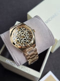Michael Kors Lennox Gold Tone Analogue Watch MK7500