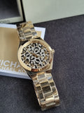 Michael Kors Lennox Gold Tone Analogue Watch MK7500