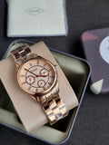 Fossil Bq1561 Womens Watch Rose Gold Casing Rose Gold Dial Quartz Watch