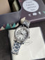 Fossil Women's Scarlette Mini Quartz Stainless Steel Three-Hand Watch, Color: Silver Glitz (Model: ES4317)