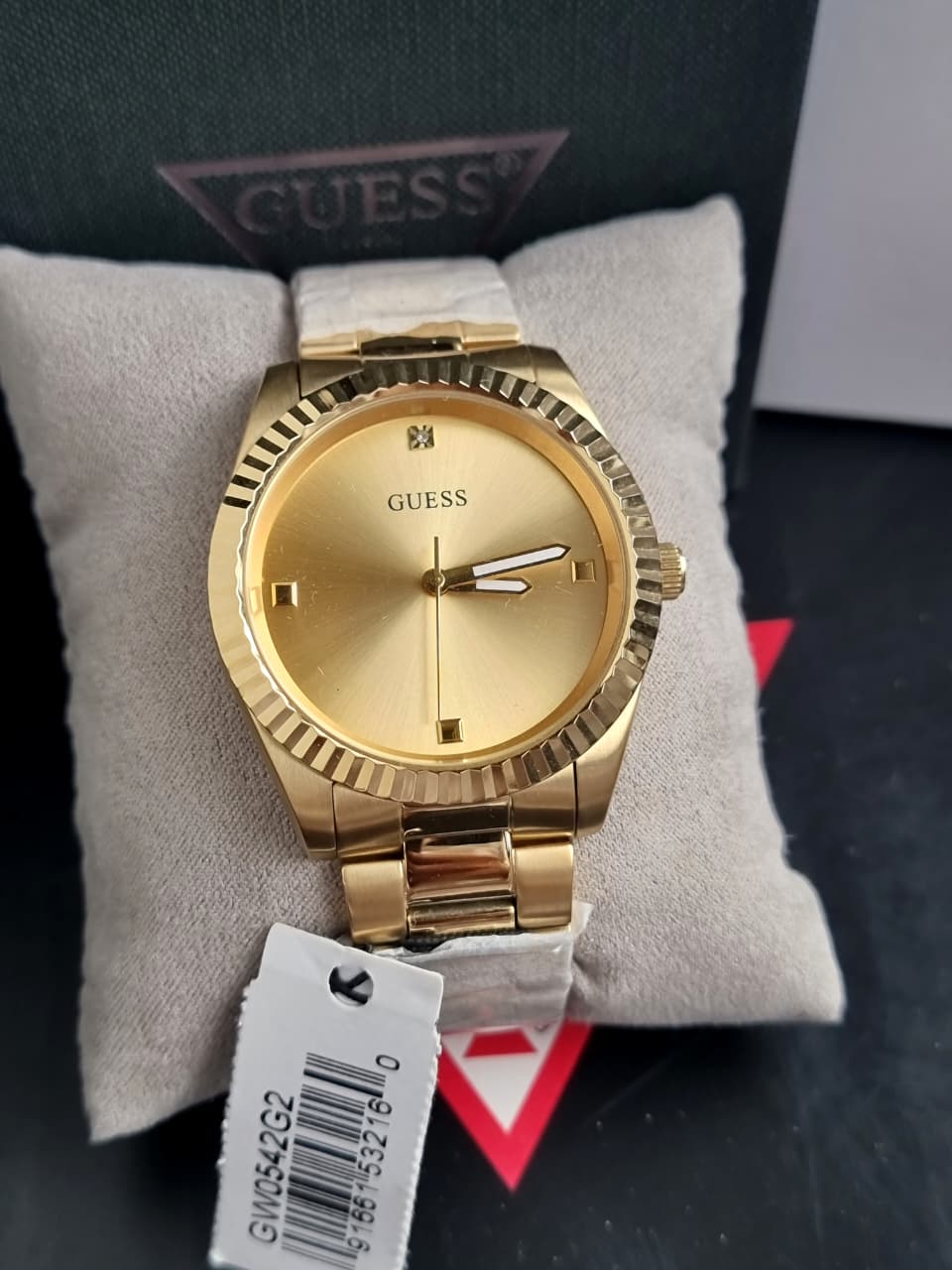 Guess Men’s Quartz Gold Stainless Steel Gold Dial 42mm Watch GW0542G2