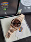 Fossil Scarlette Three-Hand Date Rose Gold-Tone Stainless Steel Watch Es5324