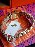 Tory Burch Watch TORY BURCH Stainless Steel Square Ladies Watch Watch Gold TBW1100, gold