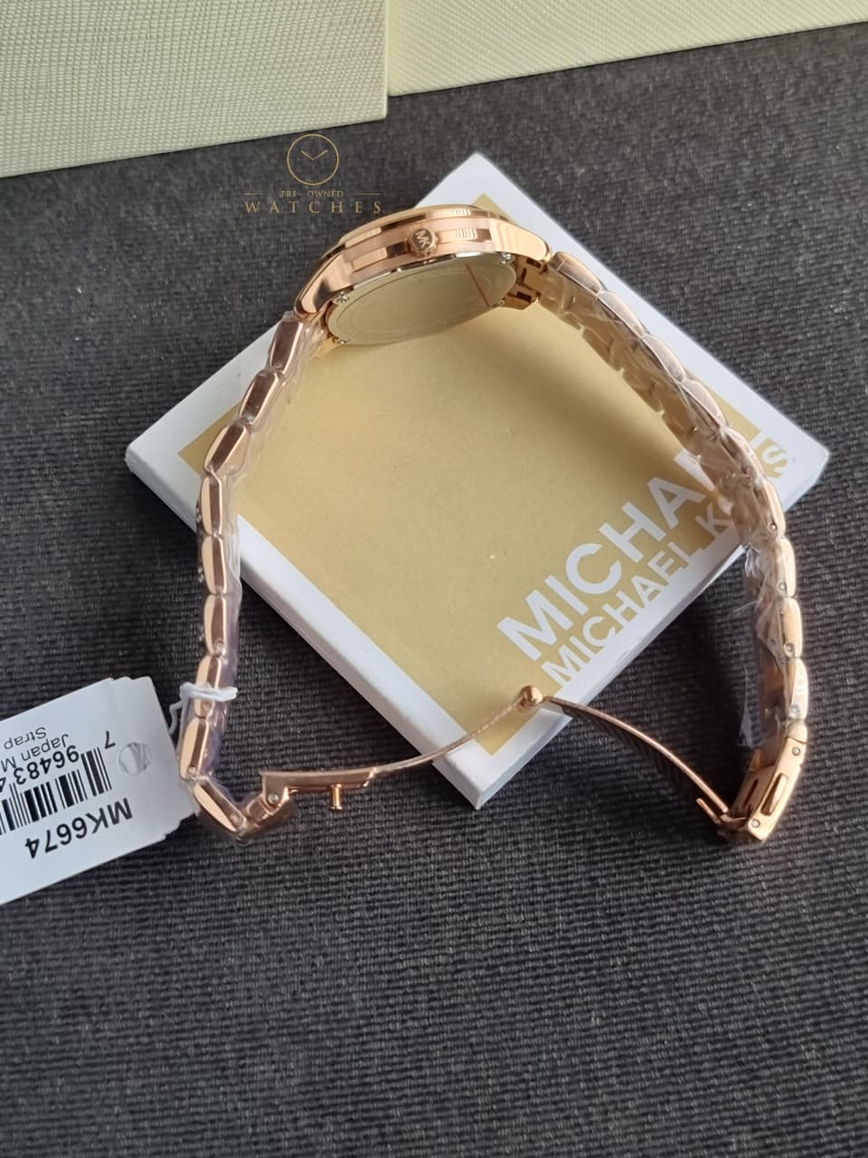 Michael Kors Women’s Quartz Stainless Steel Mother of Pearl Dial 38mm Watch MK6674