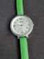Fossil es3303 Ladies Watch Green Leather Strap Quartz Watch (BACK PLAIN ) Without BOX