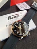 TISSOT Men’s Swiss Made Quartz Black Silicone Strap Black Dial 40mm Watch T120.410.27.051.00