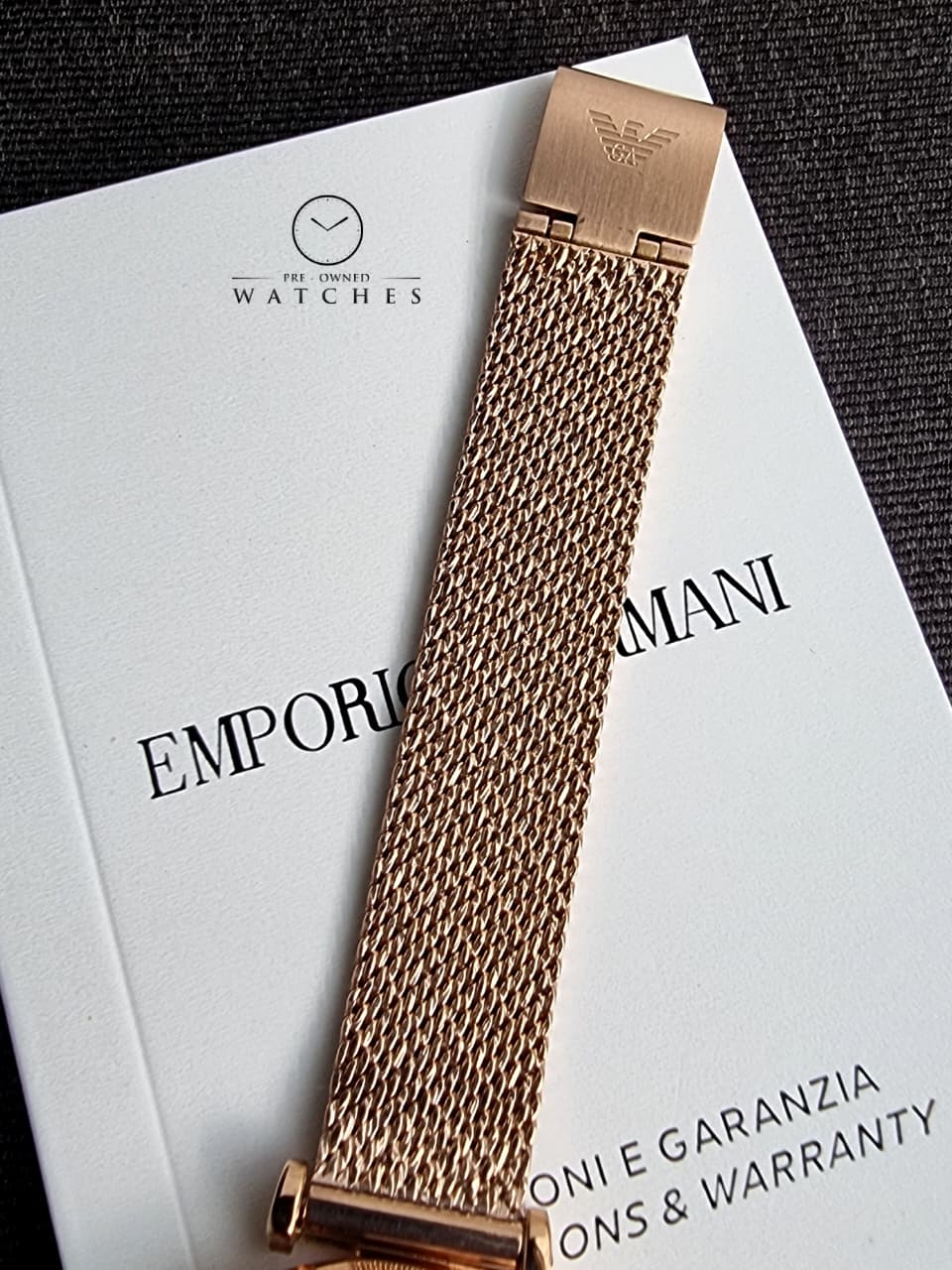 Emporio Armani Women’s Analog Stainless Steel Mother of Pearl Dial 32mm Watch AR11320