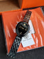 Tory Burch The Oval Black Analogue Watch TBW6035