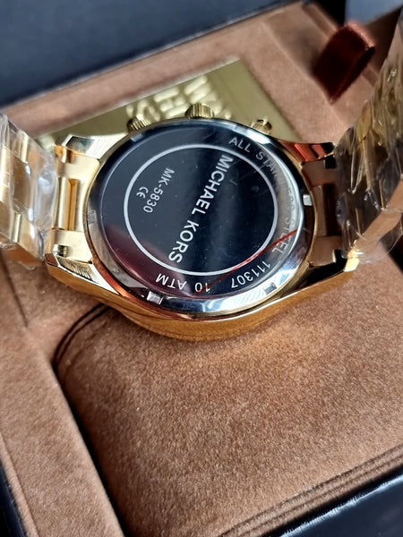 MICHAEL KORS Gold Layton Glitz Watch MK5830 – Pre-OwnedWatches