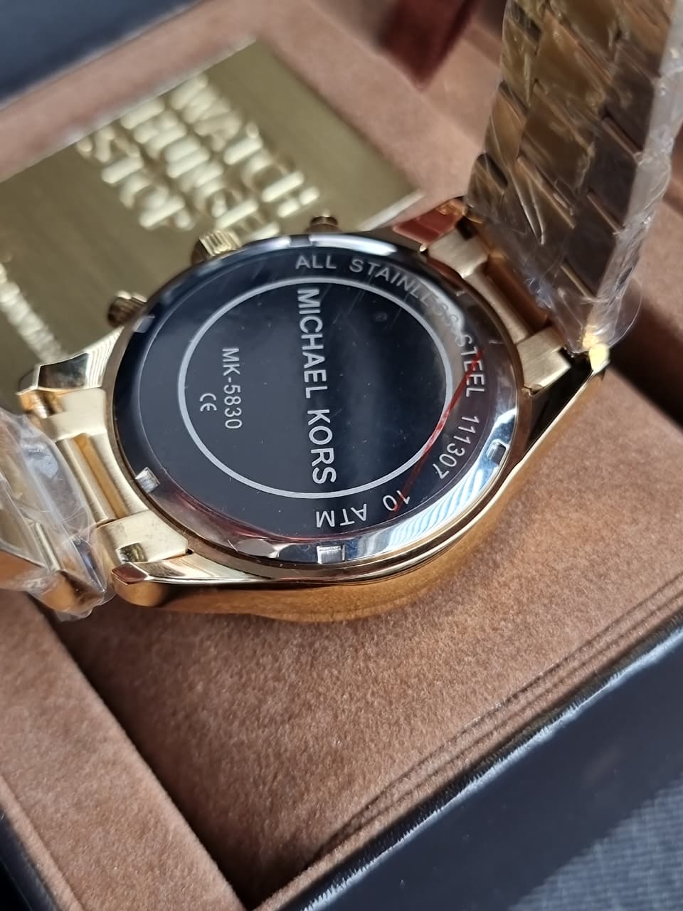 MICHAEL KORS Gold Layton Glitz Watch MK5830