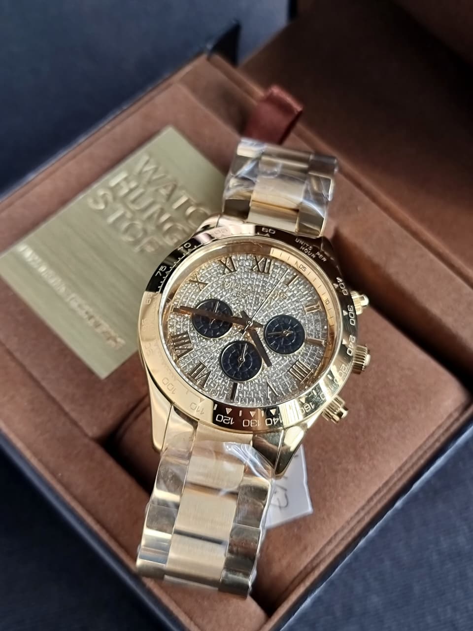 MICHAEL KORS Gold Layton Glitz Watch MK5830