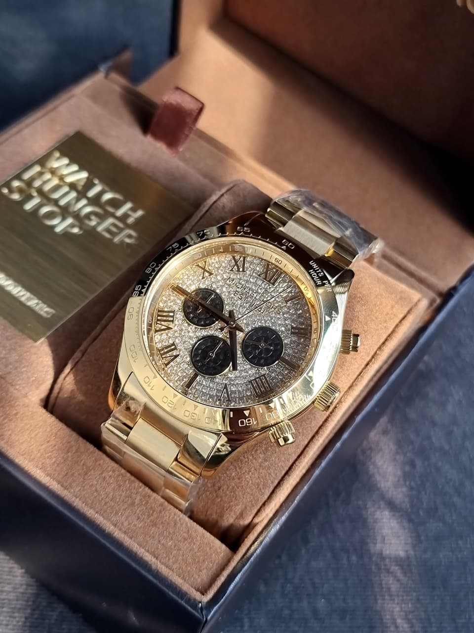 MICHAEL KORS Gold Layton Glitz Watch MK5830