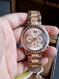 Michael Kors Women's MK6204 - Brinkley Rose Gold Watch