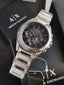 A|X Armani Exchange Chronograph Watch for Men with Stainless Steel