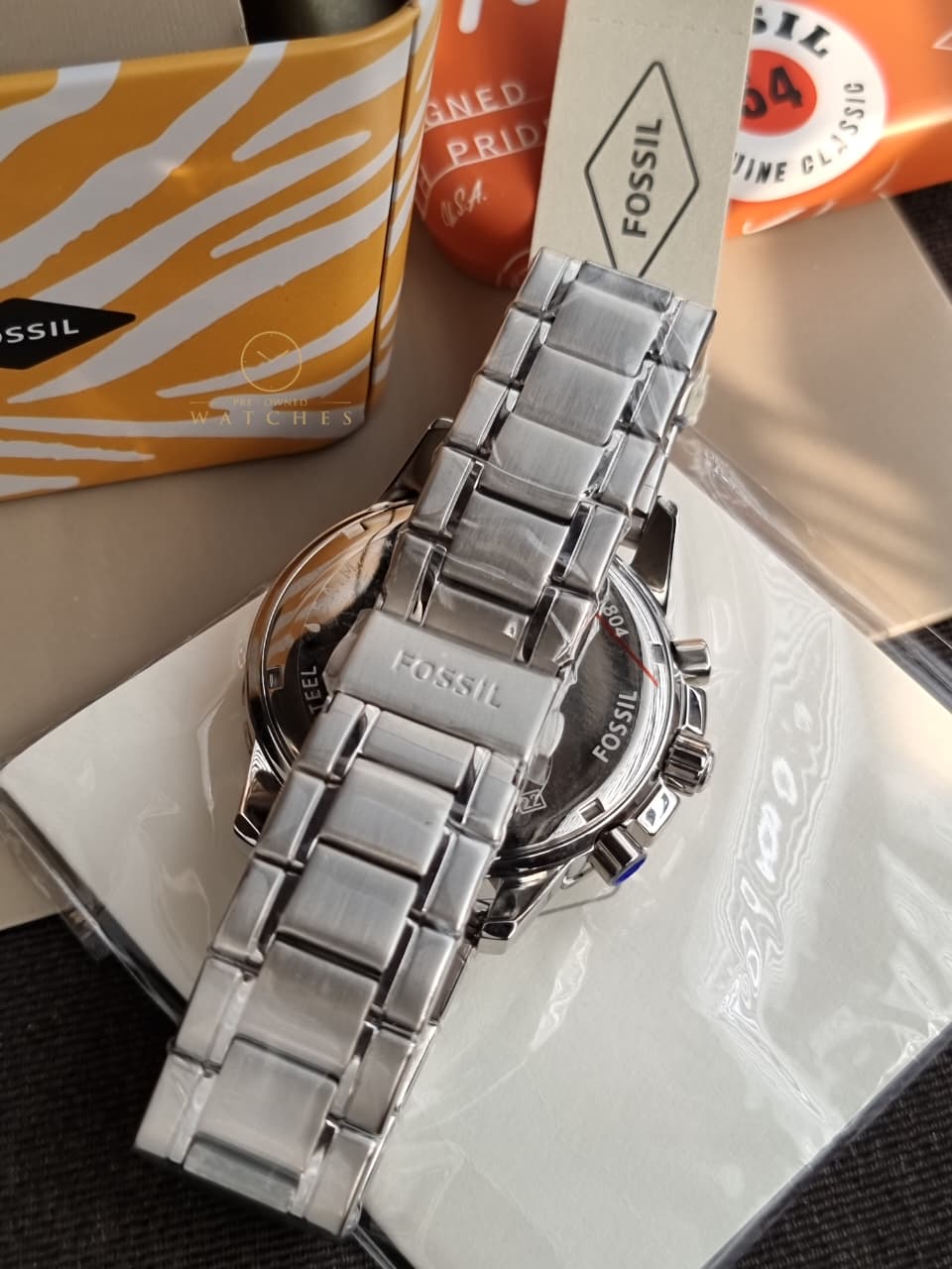 Dean Chronograph Stainless Steel Fossil Watch (Model: FS4542)