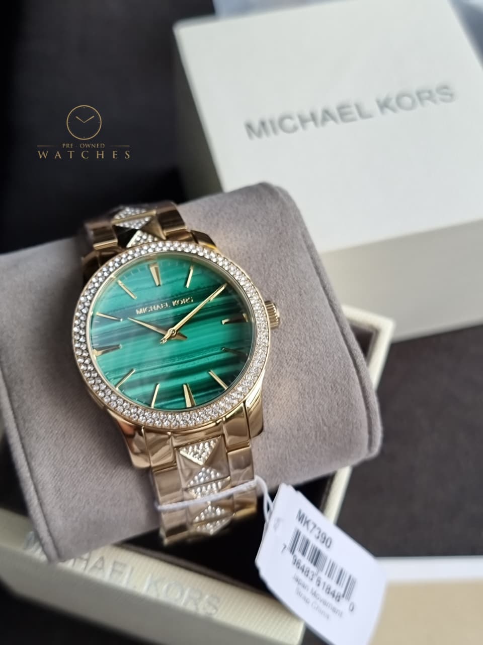 Michael Kors Runway Women's Watch, Stainless Steel Watch for Women with Steel, Ceramic MK7390