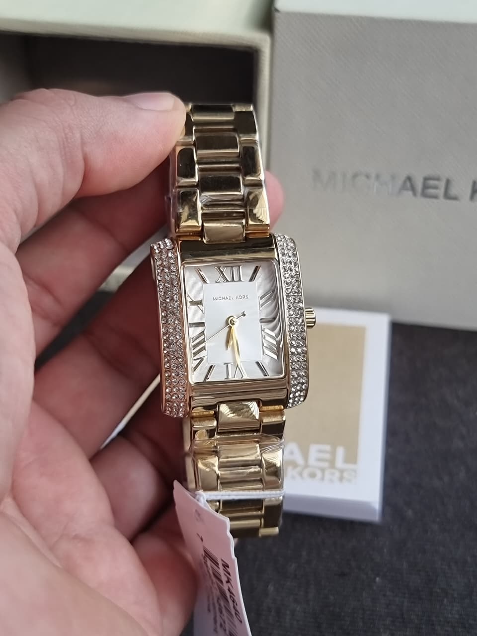 Michael Kors Emery Women's Watch, 33mm Quartz Three Hand Movement with Stainless Steel