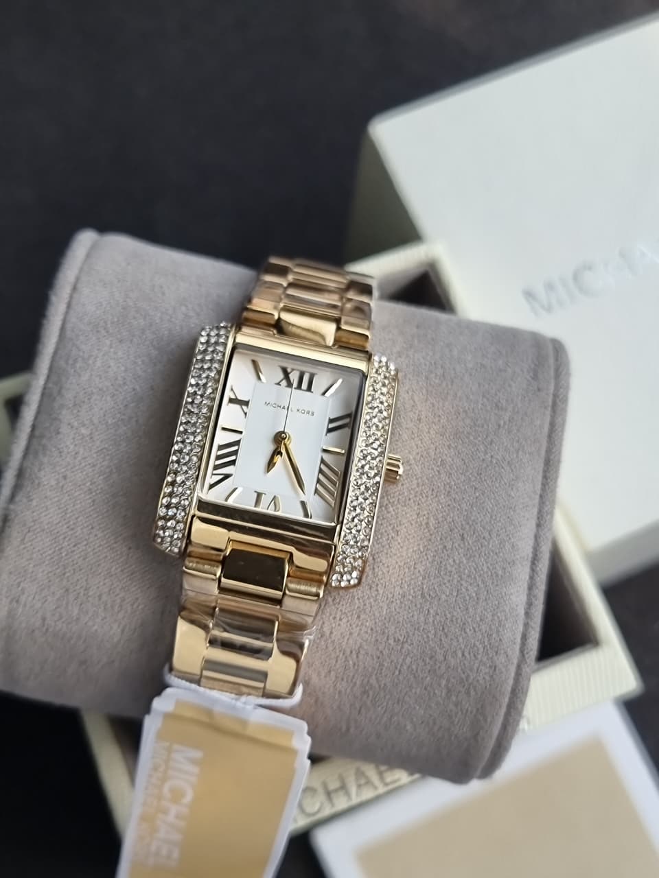 Michael Kors Emery Women's Watch, 33mm Quartz Three Hand Movement with Stainless Steel