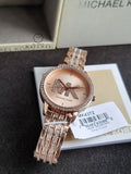 MICHAEL KORS Melissa Pave Quartz Rose Gold Dial Ladies Watch Item No. MK4372